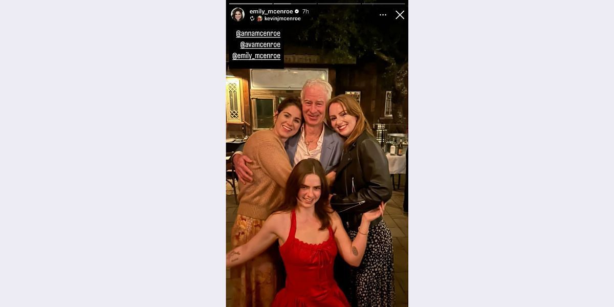 Screenshot via @emily_mcenroe on Instagram, dated July 15, 2025.